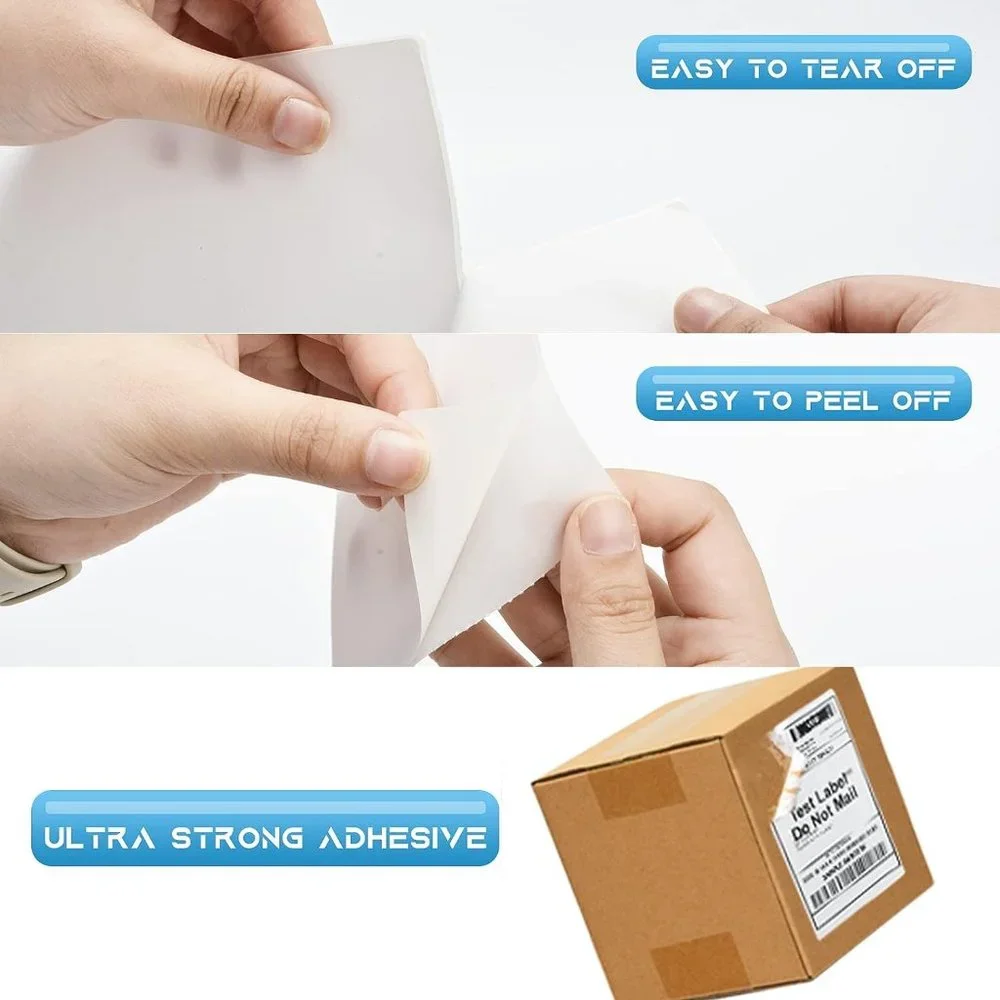 MFLABEL 4x6 Direct Thermal Labels Shipping Labels w Perforated 250 Labels